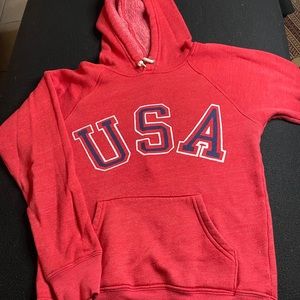 USA Red Sweatshirt XS A15